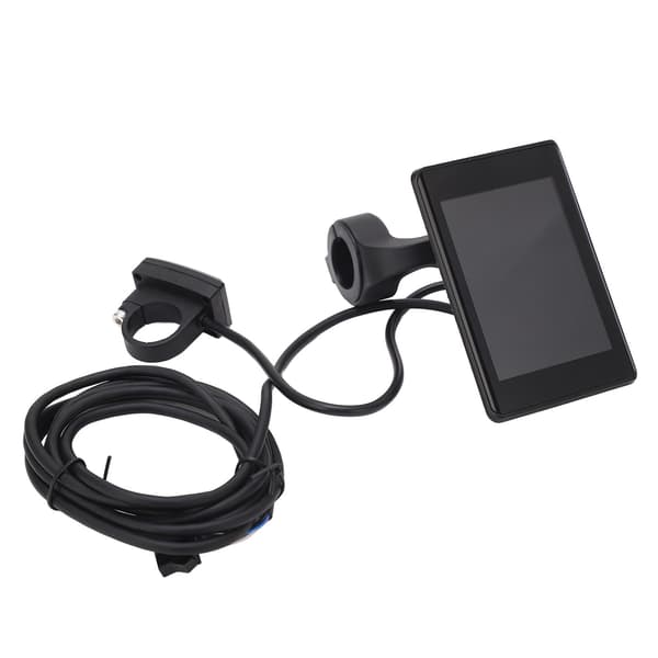LCD-display til 24V 36V 48V 60V elcykel med forlygteinterface, ABS-materiale