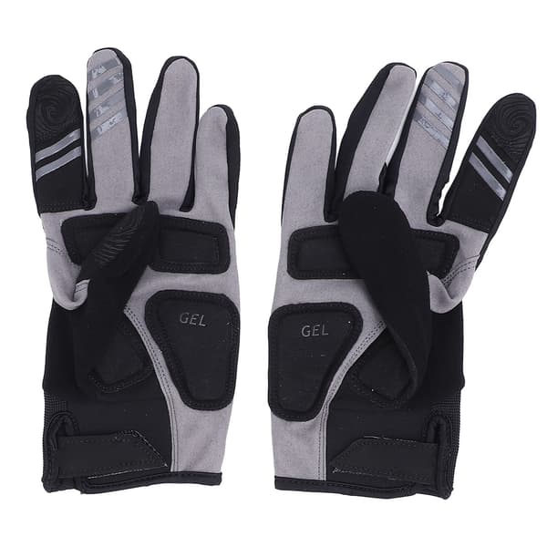 Cykelhandsker med fulde fingre, skridsikker polstring, til mænd og kvinder, 8,5-9,5 cm