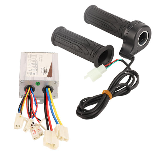 Elcykel Controller og Gasgreb Sæt 24V 500W i Aluminiumslegering