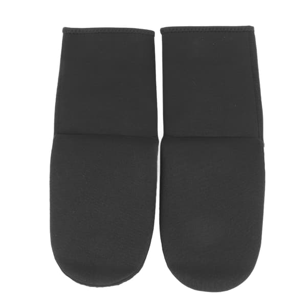 1 par 3 mm neopren termiske dykkerstrømper, skridsikre, holdbare, med velcro, sorte