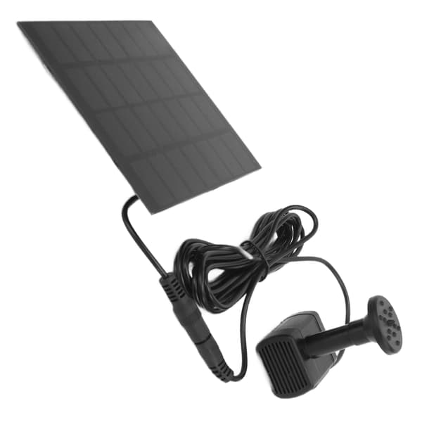 Flydende solcelle springvandspumpe med sprinkler til fuglebade, have, akvarium
