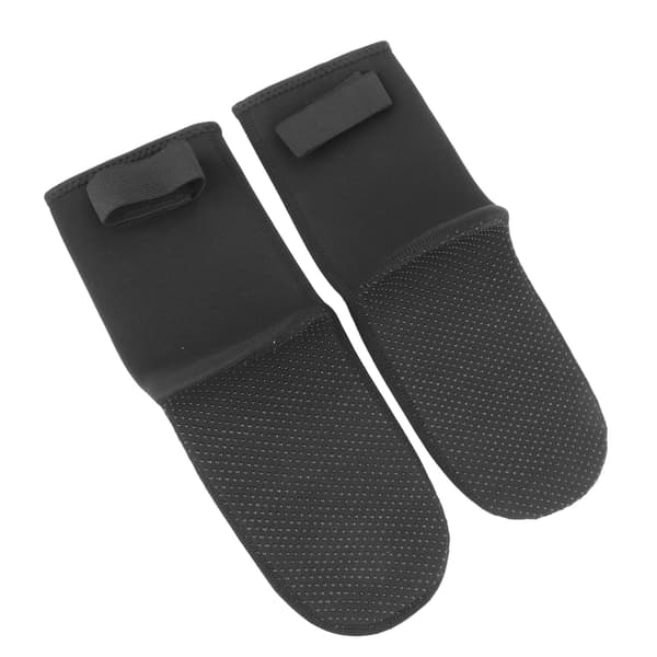 1 par 3 mm neopren termiske dykkerstrømper, skridsikre, holdbare, med velcro, sorte