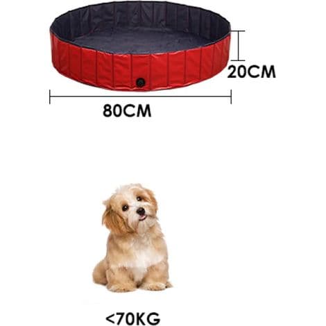 Sammenklappelig hundepool i små, mellemstore og store størrelser, slidstærkt materiale, soppebassin, boldbassin, til hunde, børn og hunde