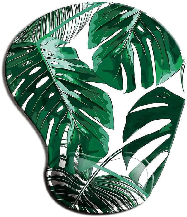 Ergonomisk musemåtte med håndledsstøtte og et sødt design; har en skridsikker gummibase. Velegnet