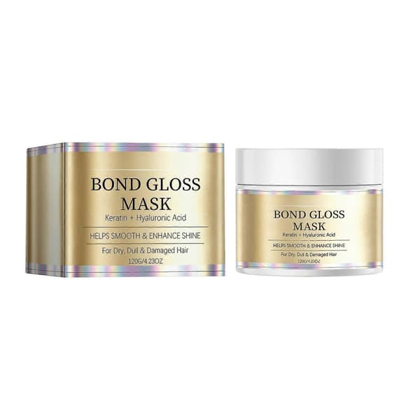 Bond Gloss hårmaske, indeholdende keratin og hyaluronsyre.