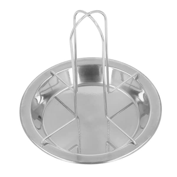 Vertikal grill i rustfrit stål til stegning af kylling med non-stick og spildsikker plade til camping
