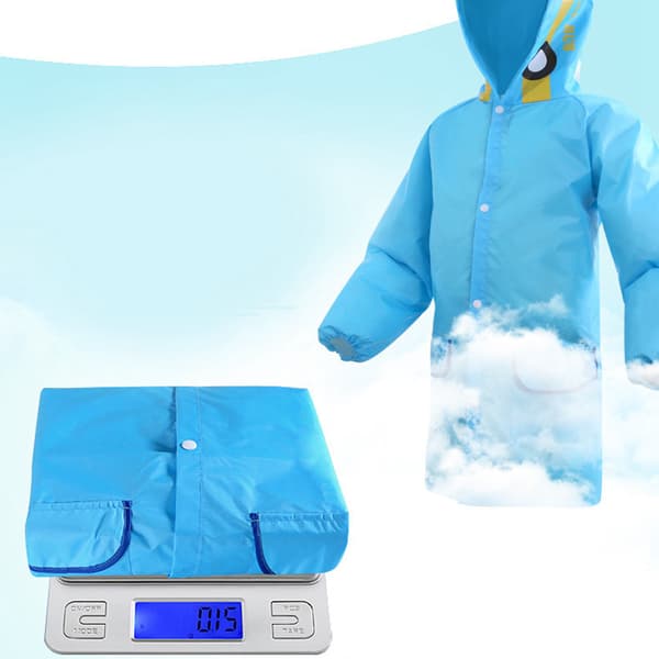 Vedenpitävä lasten söpö animoitu sadeasu lapsille 90-130cm sininen karhu