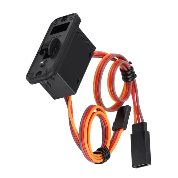 RC JR-bryter med LED for mottaker, robust RC-bryter, høykvalitetsmateriale 12A 6-12V