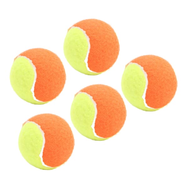5 STK Elastiske Gummi Tennisbolde 6 cm Squashbold til Træning, Underholdning, Stresslindring, Orange
