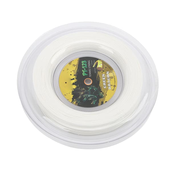 Tennissträng 200m 1.25mm Styv Polyester för Träning Sportracket Vit