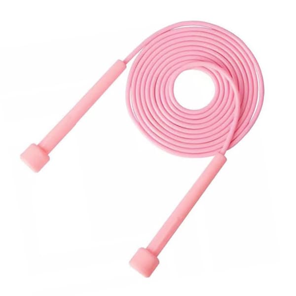 Justerbart hoppetau for trening, speedhoppetau for menn, kvinner, barn, rosa
