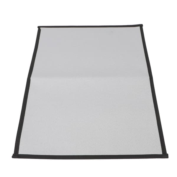 Brandsäker grillmatta, värmebeständig glasfiber, vikbar, fyrkantig, 60x53cm, grå, medium