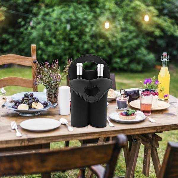 Isolerad vinväska för 750 ml flaskor, för transport, resor, camping, picknick