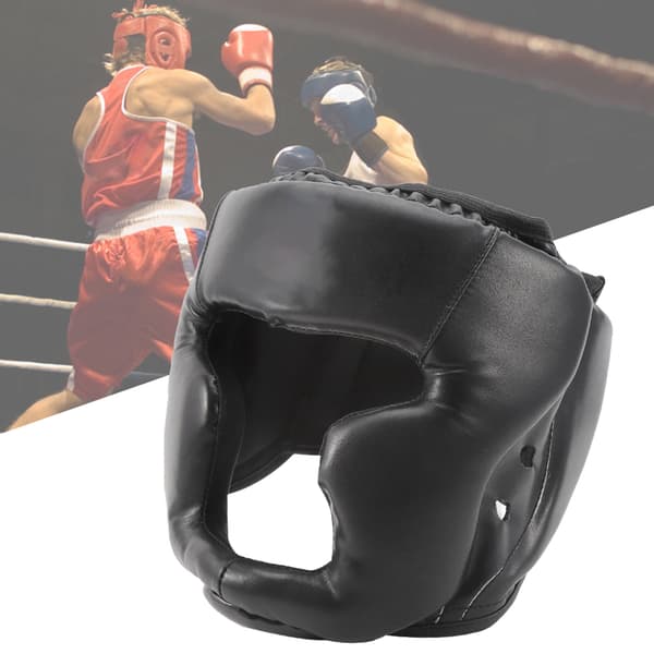 Beskyttelseshjelm for boksing og Muay Thai, Hodebeskytter for barn, Kamputstyr med flerlags polstring