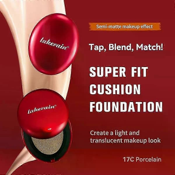 Shibingsheng cushion foundation med solskydd: vattenresistent, långvarig och lystergivande