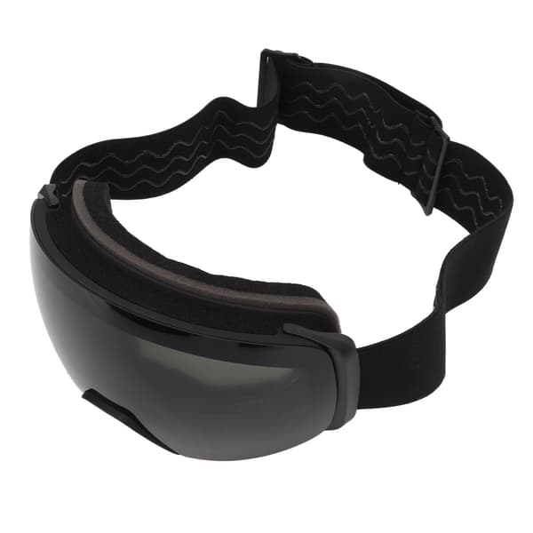 Skibriller med utskiftbare magnetiske linser, antidugg, doble lag, for menn og kvinner, svart