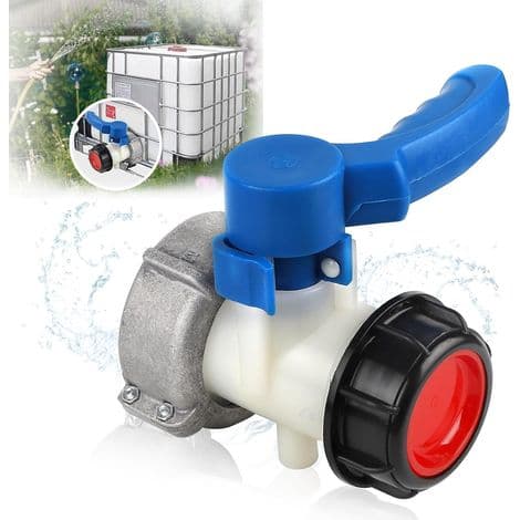 1000L Tankhane Adapter DN50 (75mm) IBC Tank Fitting Afløbsventil IBC Tank Adapter IBC Tank Forbinder Sommerfugl