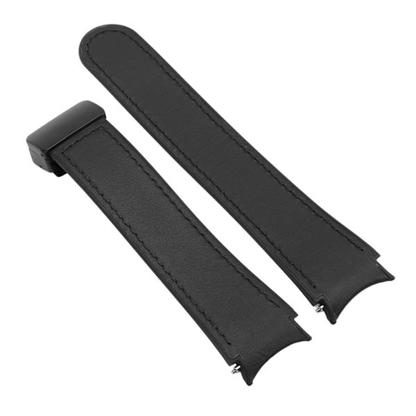 Sort silikonearmbånd med magnetisk quick-release spænde til Watch 6, 5 og 4