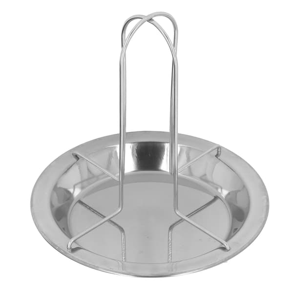 Vertikal grill i rustfrit stål til stegning af kylling med non-stick og spildsikker plade til camping