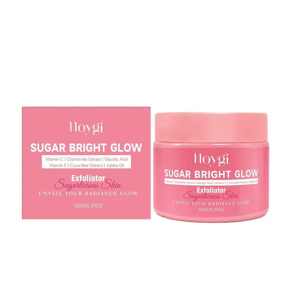 Sugar Bright Glow kroppsskrubb, en naturlig sukkerskrubb.