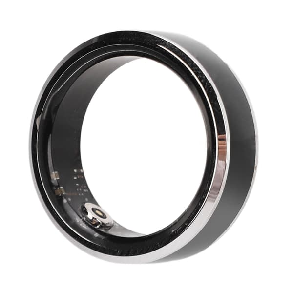 Smart sundhedsring med opladningsetui, søvntracker, kropstemperaturmåler, fitnesstracker, vandtæt, størrelse 8
