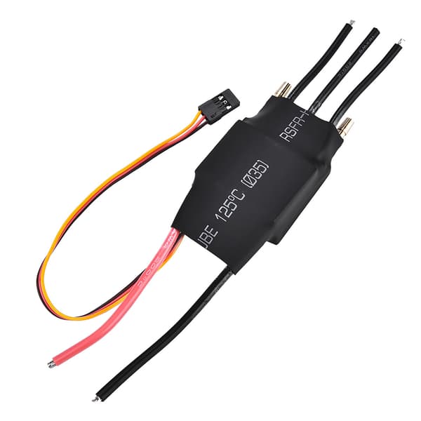 Børsteløs elektrisk hastighedsregulator (ESC) med vandkøling, 60A, til RC-båd med UBEC 5V/3A