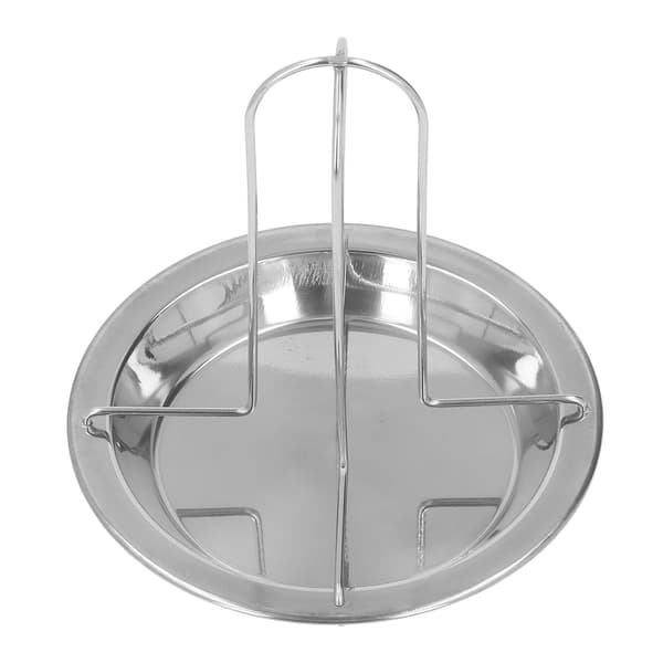 Vertikal grill i rustfrit stål til stegning af kylling med non-stick og spildsikker plade til camping