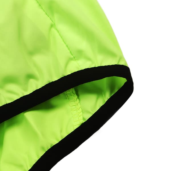 Reflekterande cykeljacka, långärmad, andningsbar polyester med fickor, utomhusstorlek XL, grön