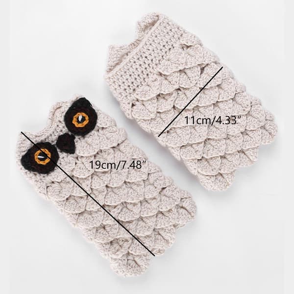Unisex stickade halvfingerhandskar för att skriva, vinterkomfort, julklapp