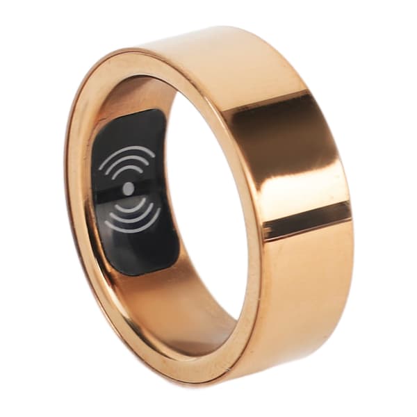 HR214 Smart Ring Søvnmonitor Skridttæller IP68 Fitness Tracker Guld 17