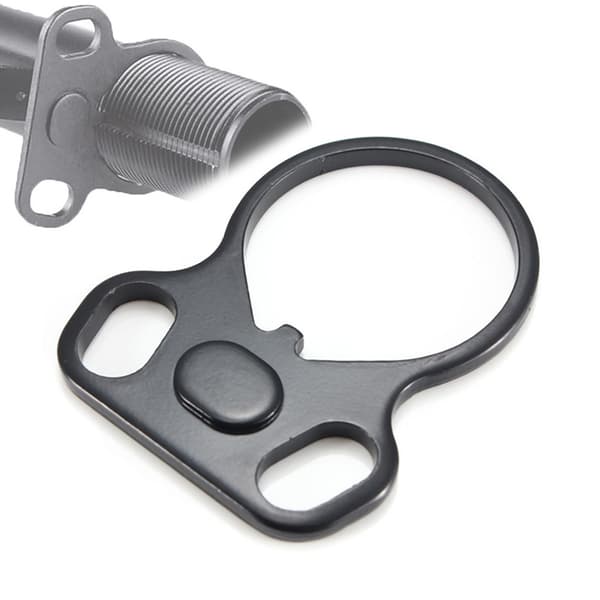 stk Dobbel Loop Ambidextrous End Plate Kjedeadapter Våpentilbehør Svart Jern