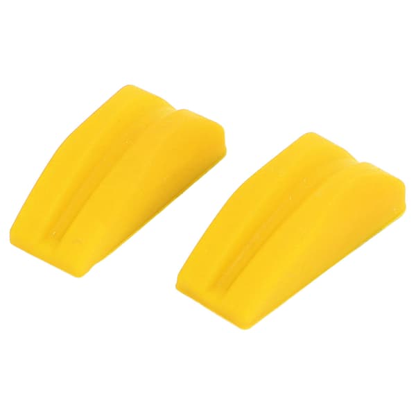 2 st stötdämpare båge gummi vibrationsdämpare ljuddämpare rep gul