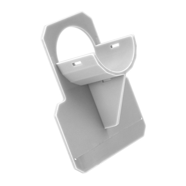 Teknisk plastslangestøtte til swimmingpool, grå rørstøtte, 30-38 mm