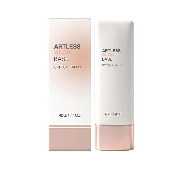 AMZ SPF Lysnende Sminkeprimer, Naturlig Glød Solbeskyttelsesbase