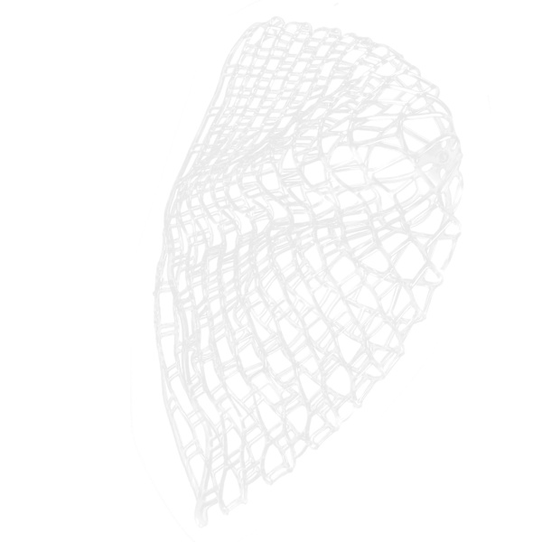 Fangstnet til fluefiskeri, blødt gummimasker, ørred- og basfiskeri