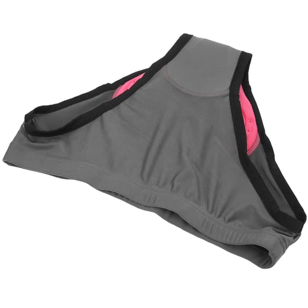 Dame sykkelshorts med 3D-polstring, mørkegrå, størrelse L, pustende, hurtigtørkende