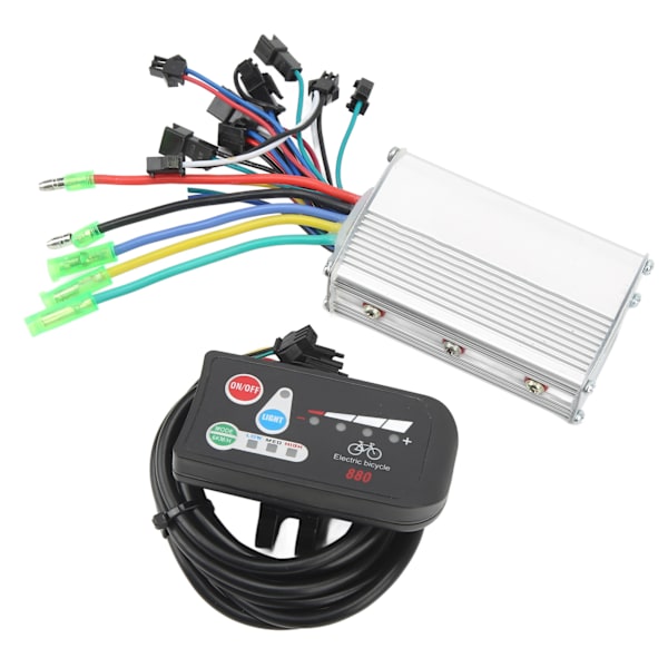 36V 250W Børsteløs Controller med LED Display 880 Kit til El-cykler