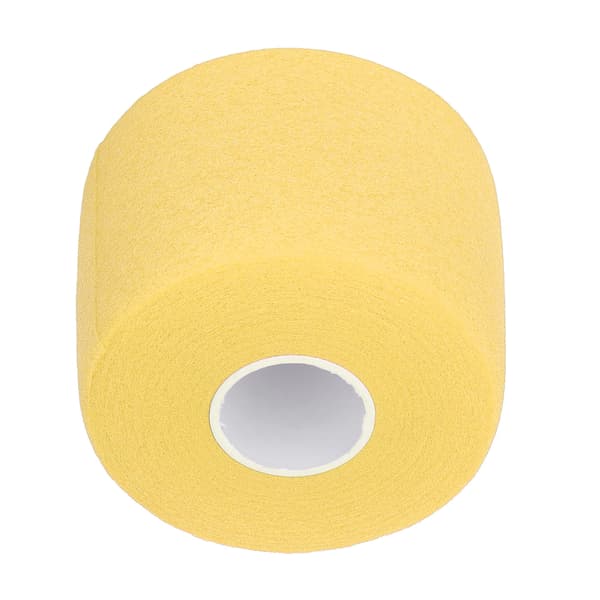 Badminton Grebswikkel med skridsikker polstring, 60 mm bred, 20 m lang, gul