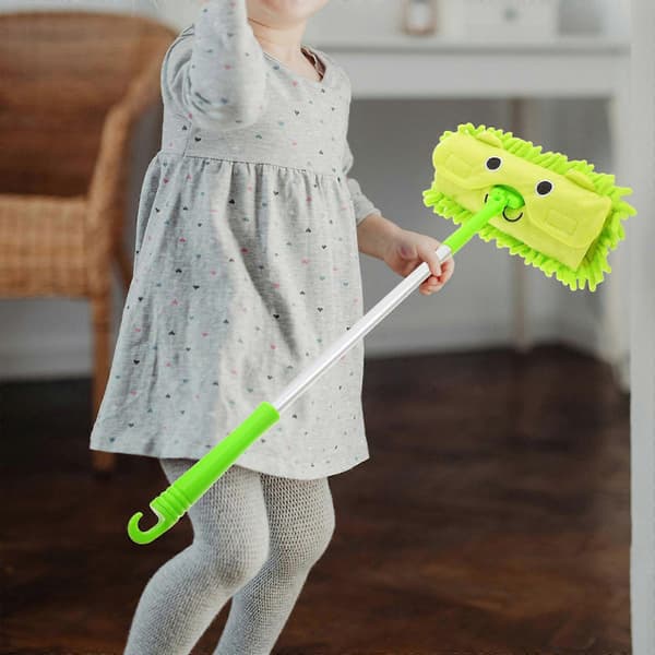Mini moppe legetøj til børn, børne rengøringslegetøj, pædagogisk foregive-lege plastik legetøj