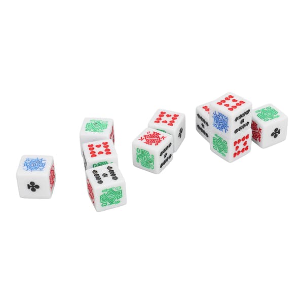 Sæt med 20 akryl 6-sidede pokerterninger til fest- og fødselsdagsspil