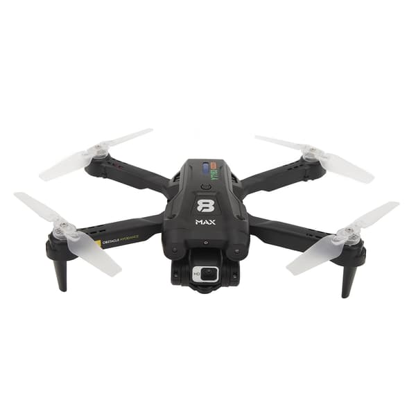 RC Quadcopter FPV Drone med LED-åndedrætslys, optisk flow-svæv og 360° forhindringsundgåelse.