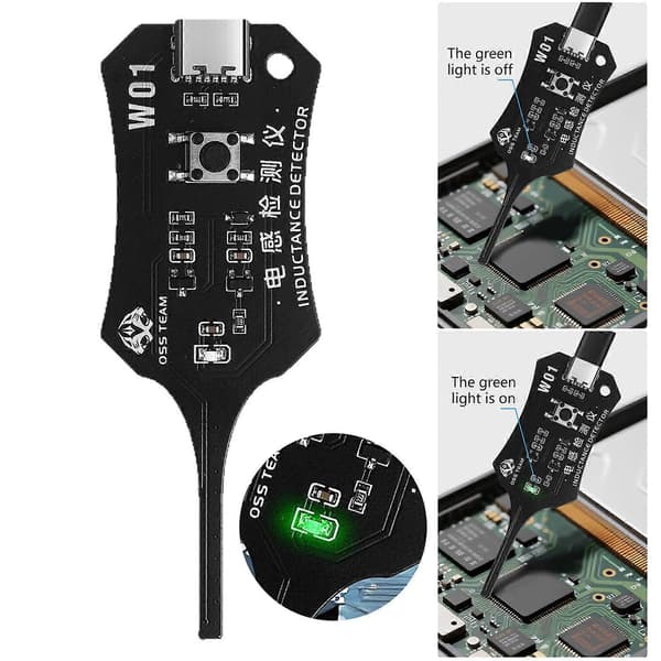 W01 Induktans Testeren, en induktansdetektor, har hurtig chipbehandling og et ergonomisk design.