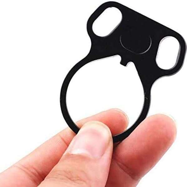 st Dual Loop Ambidextrous End Plate Chain Adapter Vapentillbehör Svart Järn