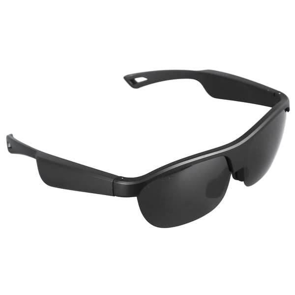 Smarte briller med Bluetooth 5.0 UV400 IP65 Vandtæt til udendørs sport - Sort