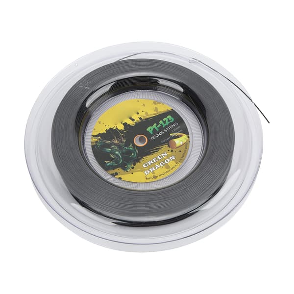 Tennisstreng 200m Polyester 1.25mm Stiv til Daglig Træning Ketchere Sort