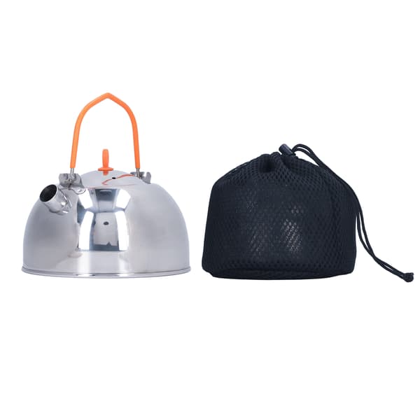 Bærbar campingkjele, 304 rustfritt stål, varmeisolasjon, anti-skålding, 0,6L