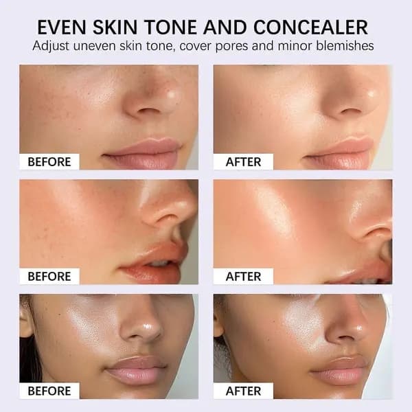 Foundation Make-up Cream, Moisturizing and Smoothing Fine Lines Balm Foundation Long-lasting Waterproof Oil Control Concealer Insulating Foundation Ma Medium