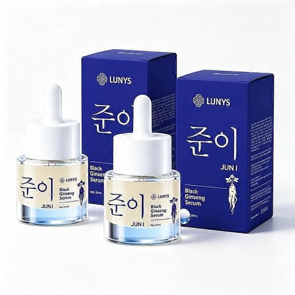 Sort ginseng kollagen ansigtsserum: forbedrer elasticitet, bekæmper ældning og reducerer ældningstegn. 20ml 2pcs