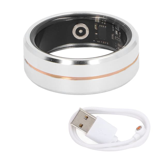 Smart Ring Helsemonitor IP68 Aktivitetsmåler 15 Dagers Batteri Gull Størrelse 9