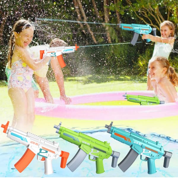 Automatisk vandpistol til børn, sommerlegetøj, poolfest, sommergave, 800 ml, 10-12 m